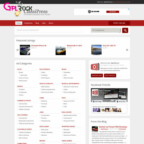 AppThemes ClassiPress | WordPress Classified Ads Theme