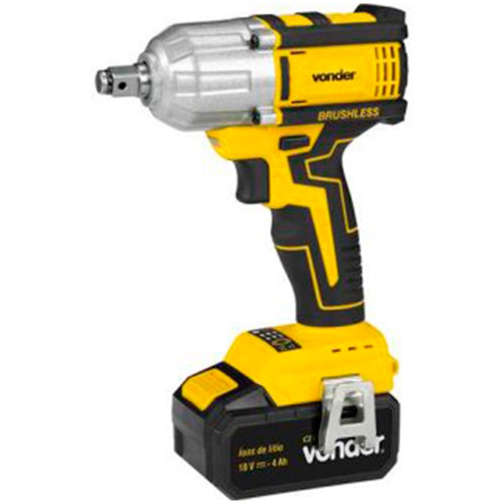 1659959939925 (1) Chave de Impacto CIV180B 18V 1/2 Pol. com 2 Baterias 1 Carregador e 1 Maleta VONDER-6001180100 - Imagem 1