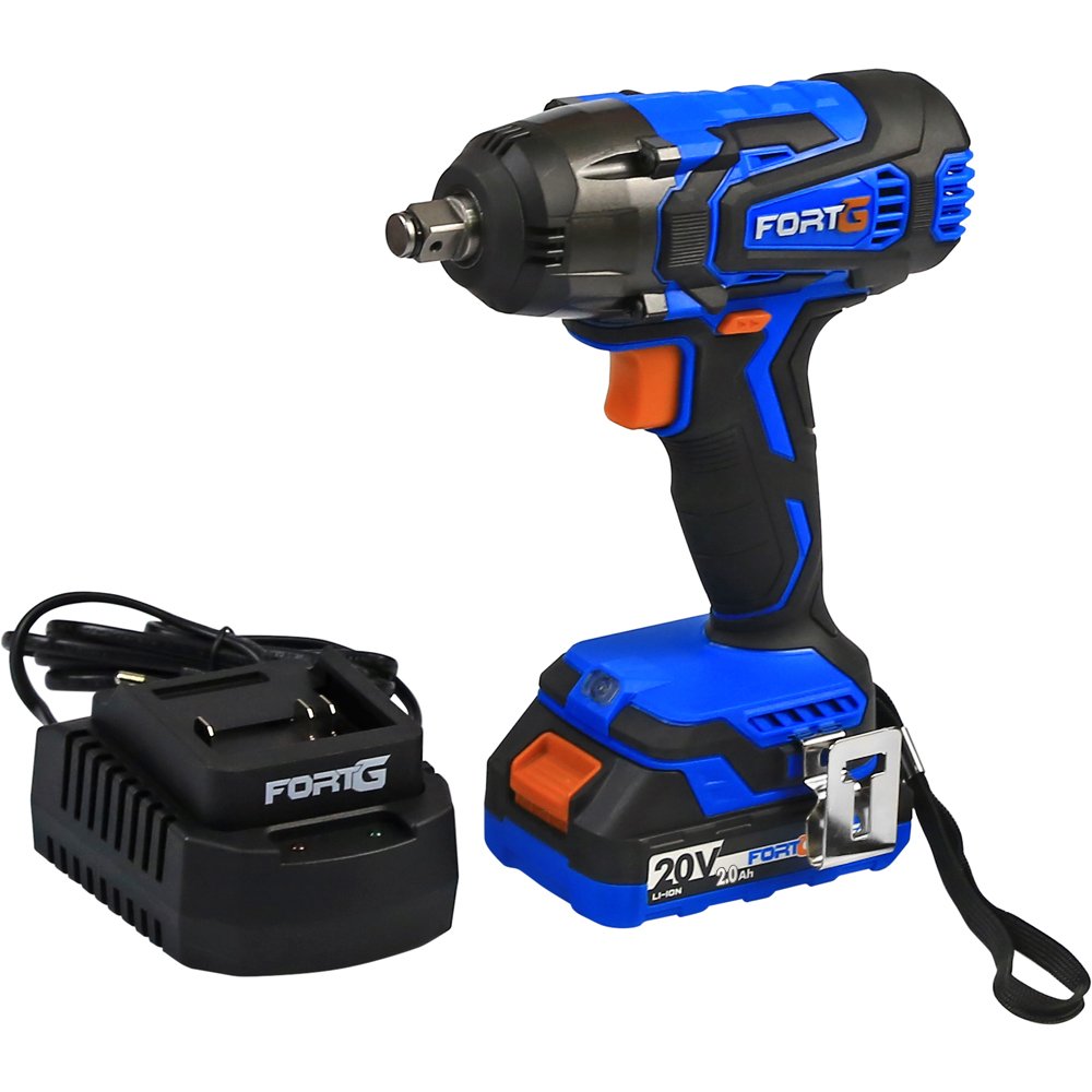 1679428120129 Chave de Impacto 1/2 Pol 350Nm 20V 2Ah Intercambiável Velocidade Variável e Reversível com Carregador Rápido FORTGPRO-FG3027XS1 - Imagem 1