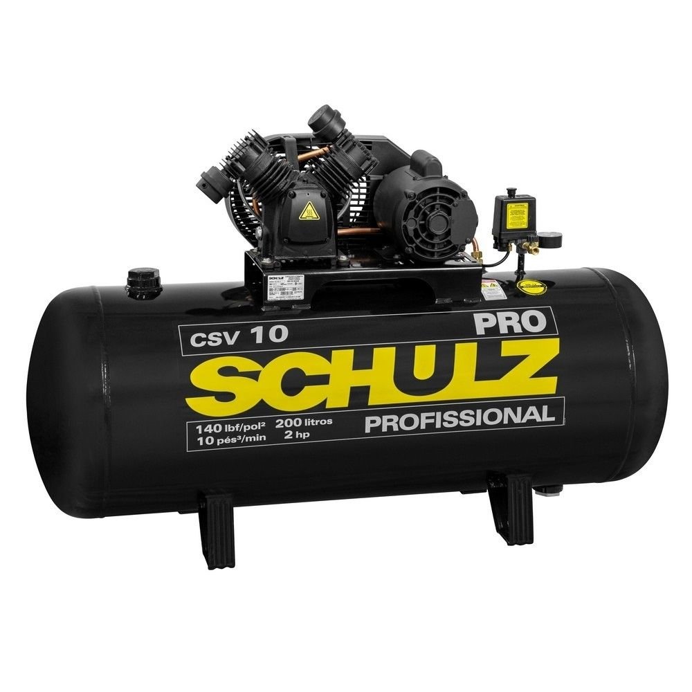 1697469837996 Compressor de Ar Profissional CSV 10 Pés 200L 2HP 220V SCHULZ-9217739-0 - Imagem 1