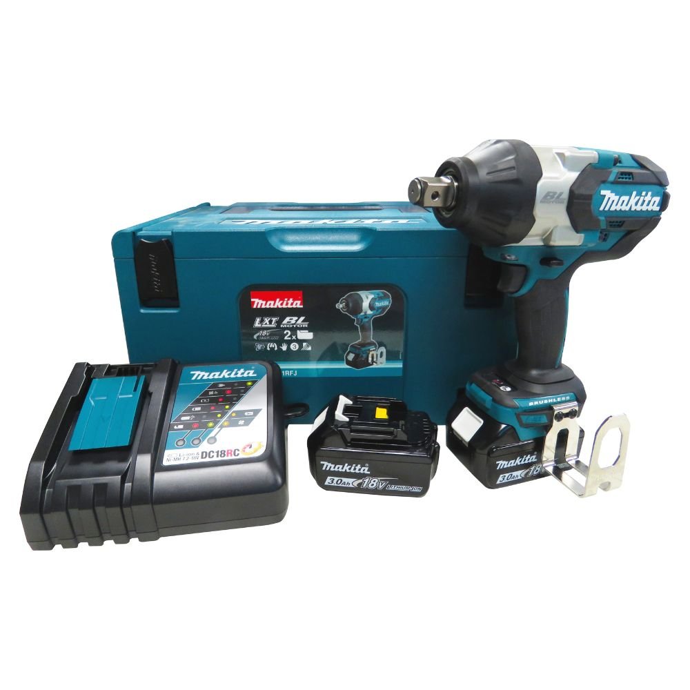 1737396788428 Chave de Impacto 1.050N.m de 3/4 Pol. à Bateria 18V com 2 Baterias e Maleta MAKITA-DTW1001RFJ - Imagem 1