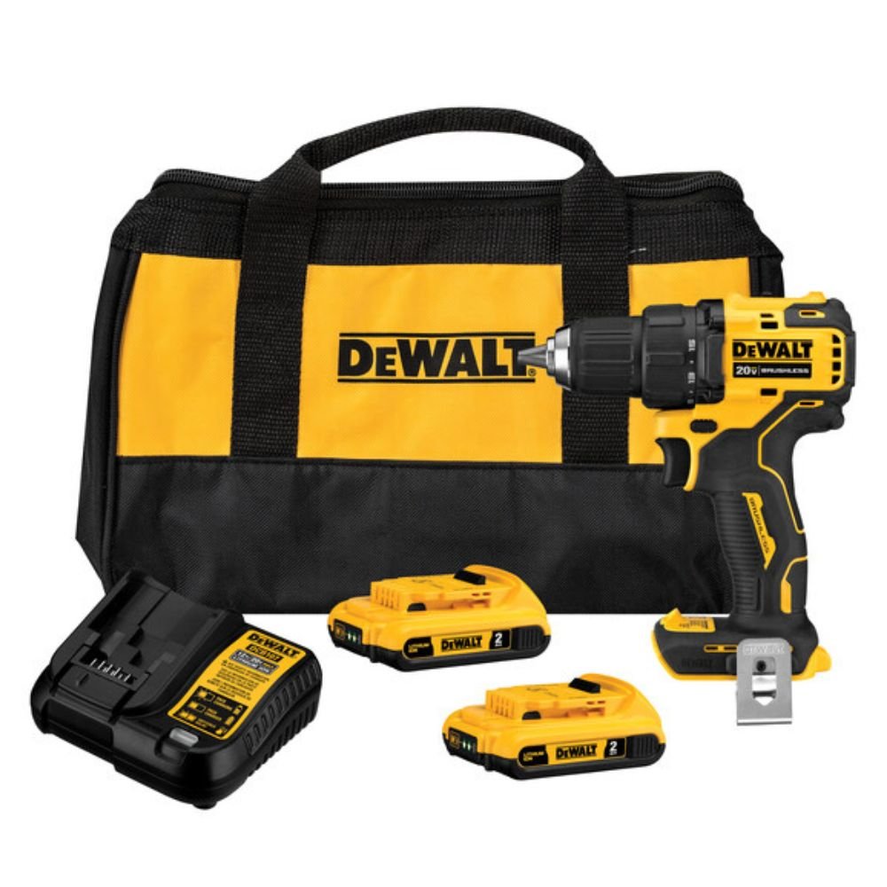 1747765208464 Parafusadeira e Furadeira 1/2 Pol. 20V Max Brushless Atomic com 2 Baterias 2Ah Carregador Bivolt e Bolsa DEWALT-DCD708D2-BR - Imagem 1