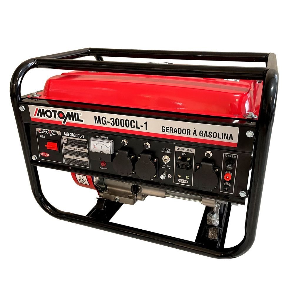 1762807204796 Gerador de Energia a Gasolina 196cc 6HP 2,8KVA MG-3000CL-1 Bivolt MOTOMIL-00043636.0 - Imagem 1