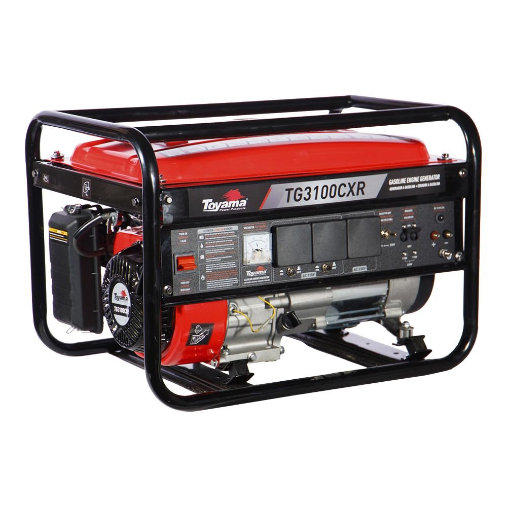 1763390861207 Gerador à Gasolina 4T 196CC 3,1 kVA Bivolt Mono TG3100CXR com Partida Manual e AVR TOYAMA-201-025E25 - Imagem 1