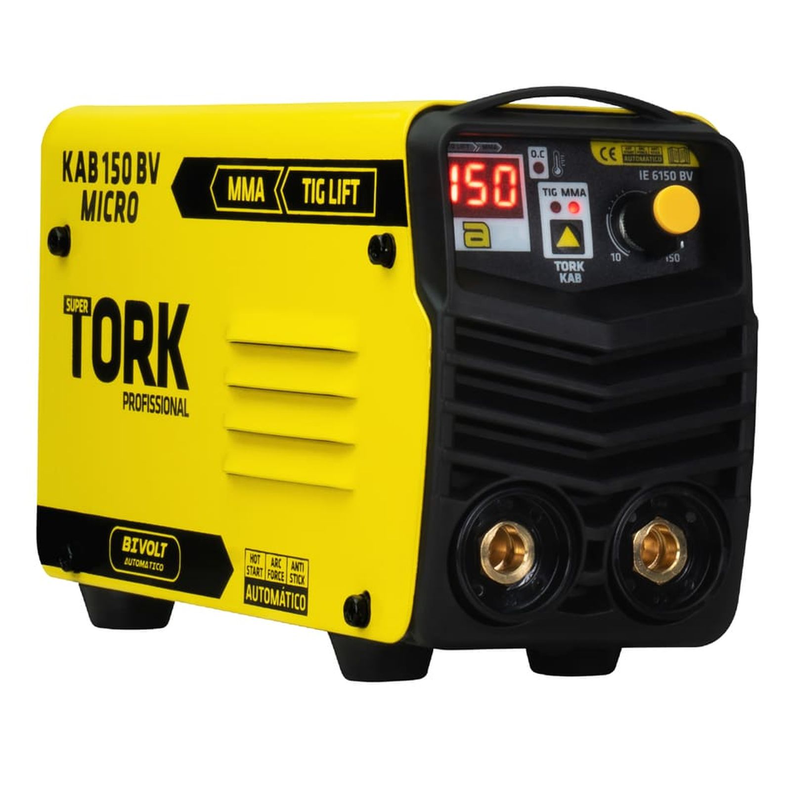 36472903-1600-1600 Inversora de Solda 150A KAB 150 MICRO SuperTork - Eletrodo e TIG LIFT - 220V - Imagem 1